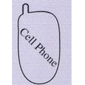 8" x 8" Cell Phone Shape Hand W/ Handle